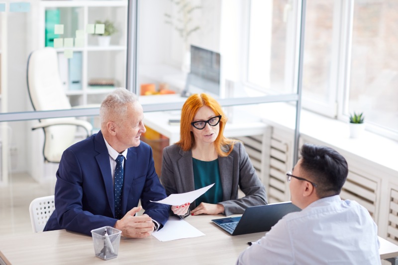 A man during second interview